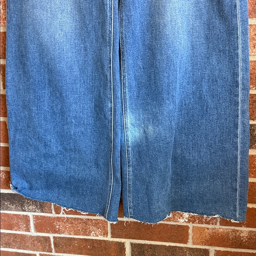 NWT Risen women's jeans size 11/30 wide leg raw hem NEW - Picture 3 of 4